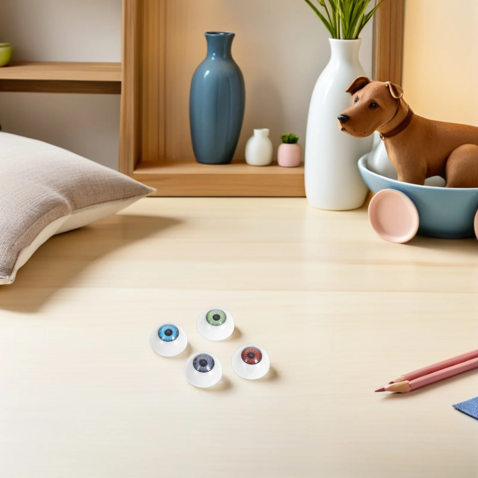 

40Pcs 20mm Round Fake Eyeballs Durable Design for Longterm Use in Crafting Eyes Safety Eyes Fake Eyeballs