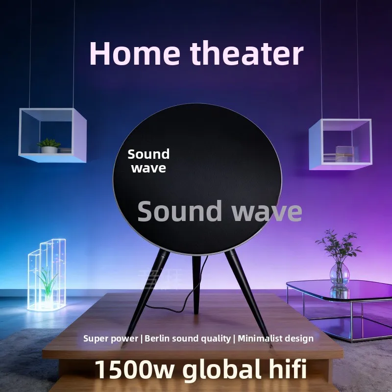 Wireless UFO Bluetooth Speaker Powerful Bass Colorful LED Light Gift