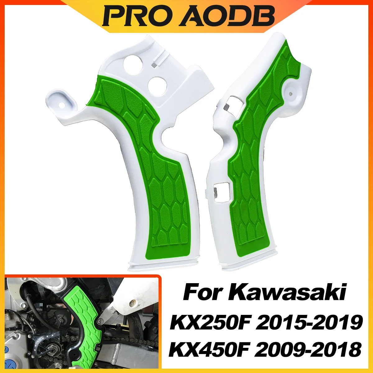 Motocross X-Grip Frame Guard Protection Cover Motorcycle Accessories For KAWASAKI KX 250 250F 450F KX250 KX250F KX450F 2009-2019