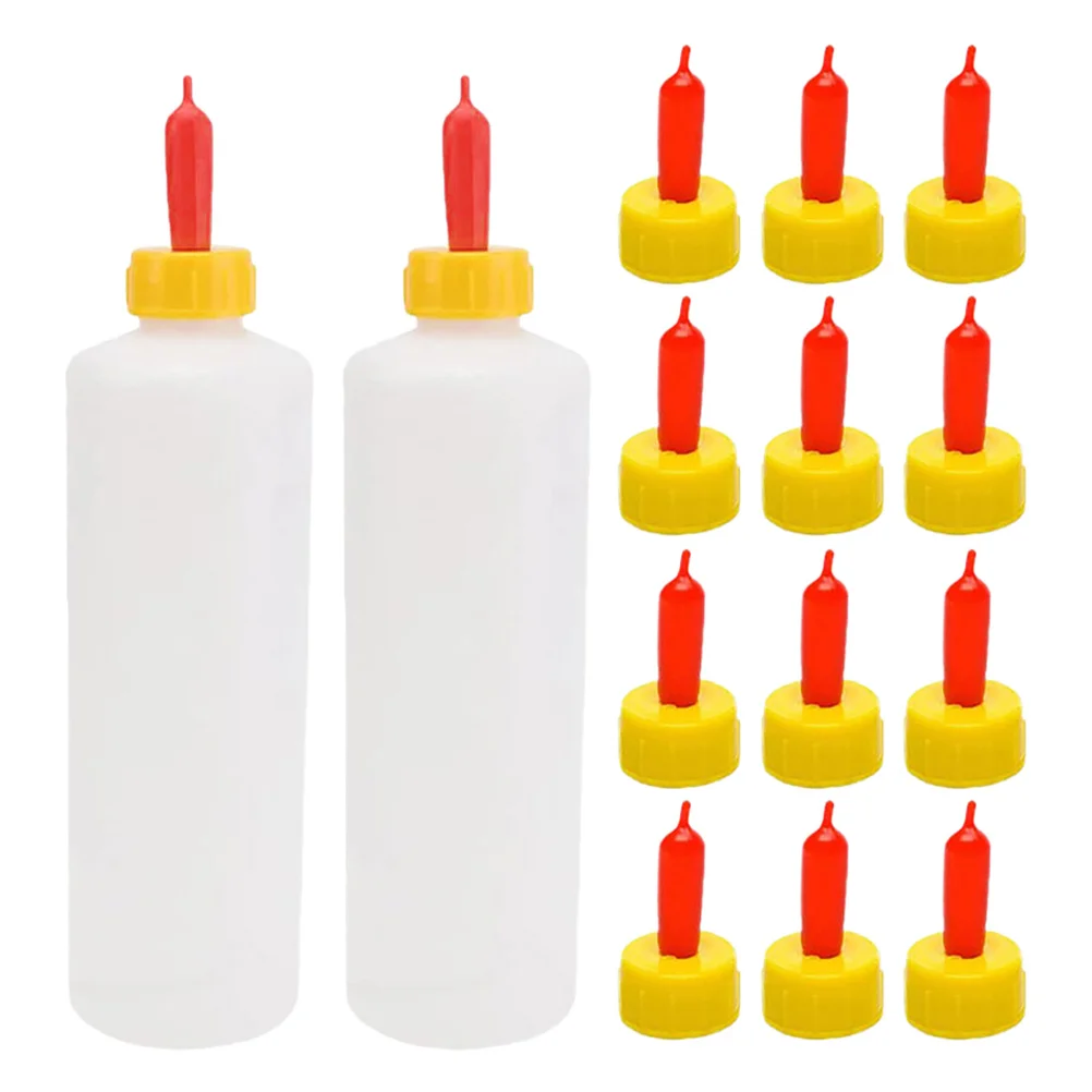 

1 Set Baby Goat Bottle 500Ml Reusable Nipples Portable Farm Feeding Solution For Lambs Small Animals Livestock Nursing Bottle