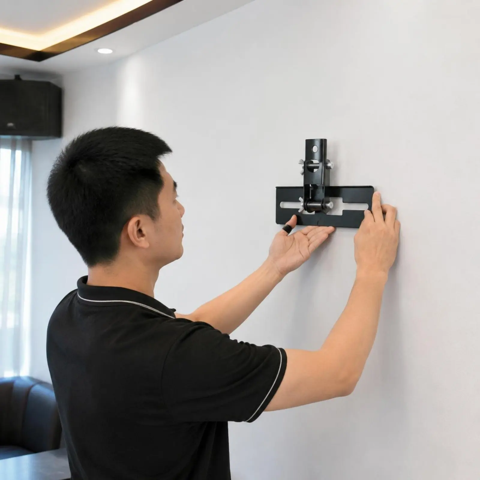 Speaker Hanging Bracket Easy to Install Speaker Hanger Mount Audio Accessory 45 Degree Tilt Long-Lasting