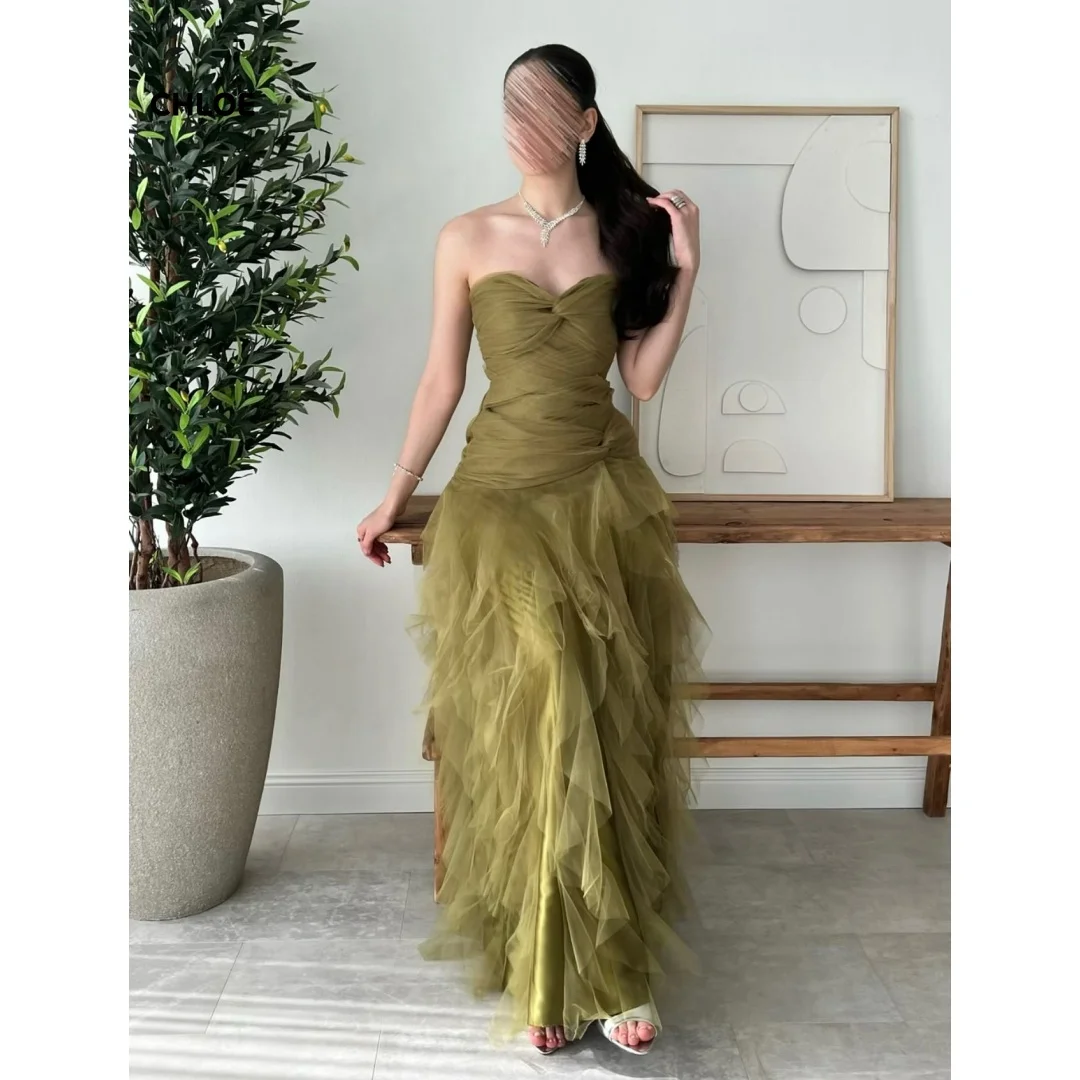 

Custom Made Women's Prom Dress 2025 Off-shoulder Evening Dresses Woman Elegant Women's Dresses for Party Line A Sleeveless Long