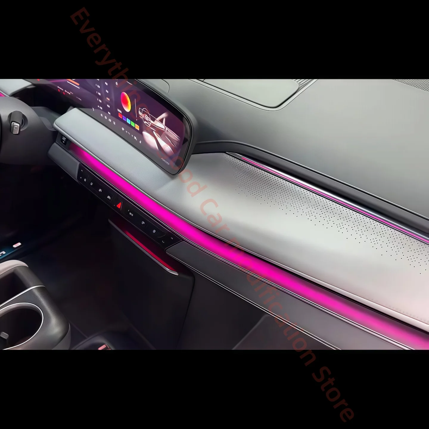 For Buick GL8 LS LED Atmosphere Lamp Car interior lighting upgrade car accessories Luminous horn ring Ambient Light Trim Strip