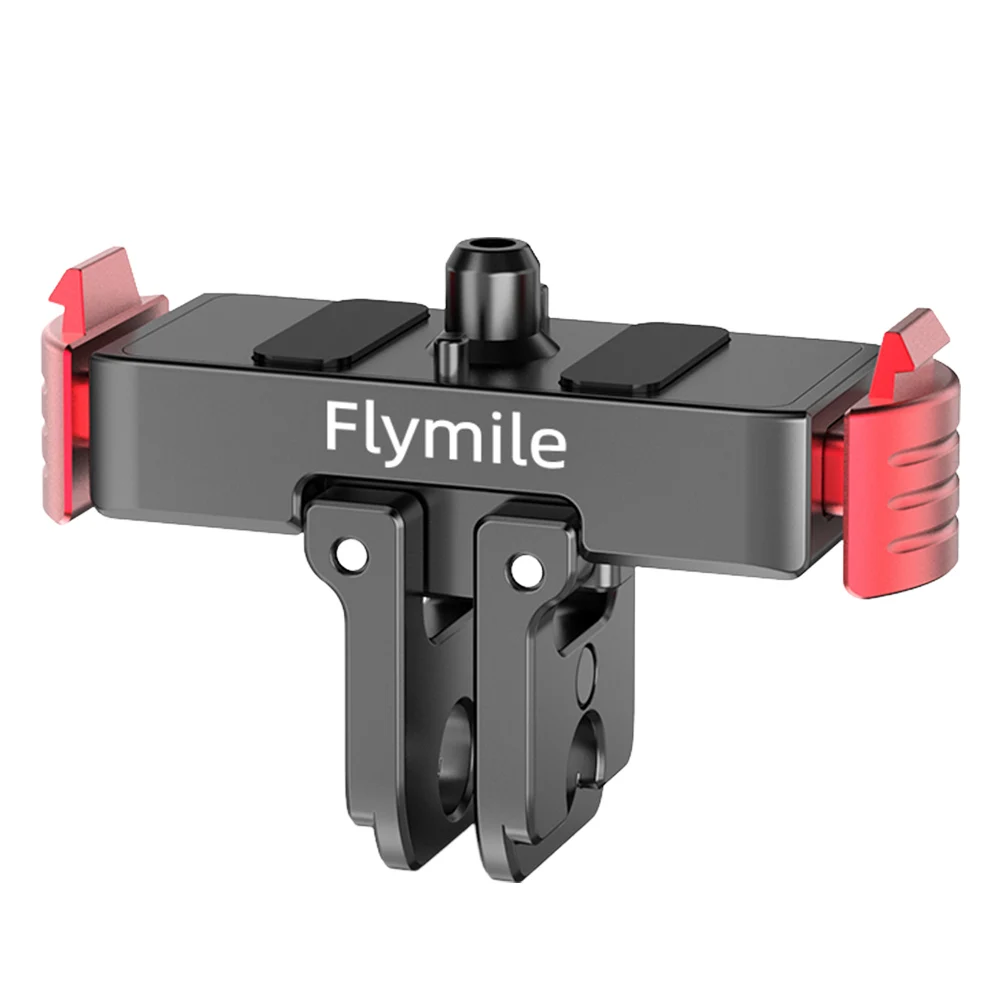 Carcasa protectora de marco de jaula de Metal de liberación rápida con Base de montaje de extensión de zapata fría para Go Pro Hero 13, accesorios negros