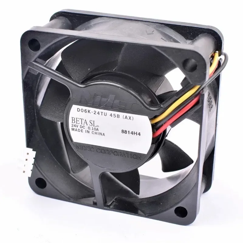 for Nidec D06K-24TU 45B 6cm 6025 DC Cooling Fan