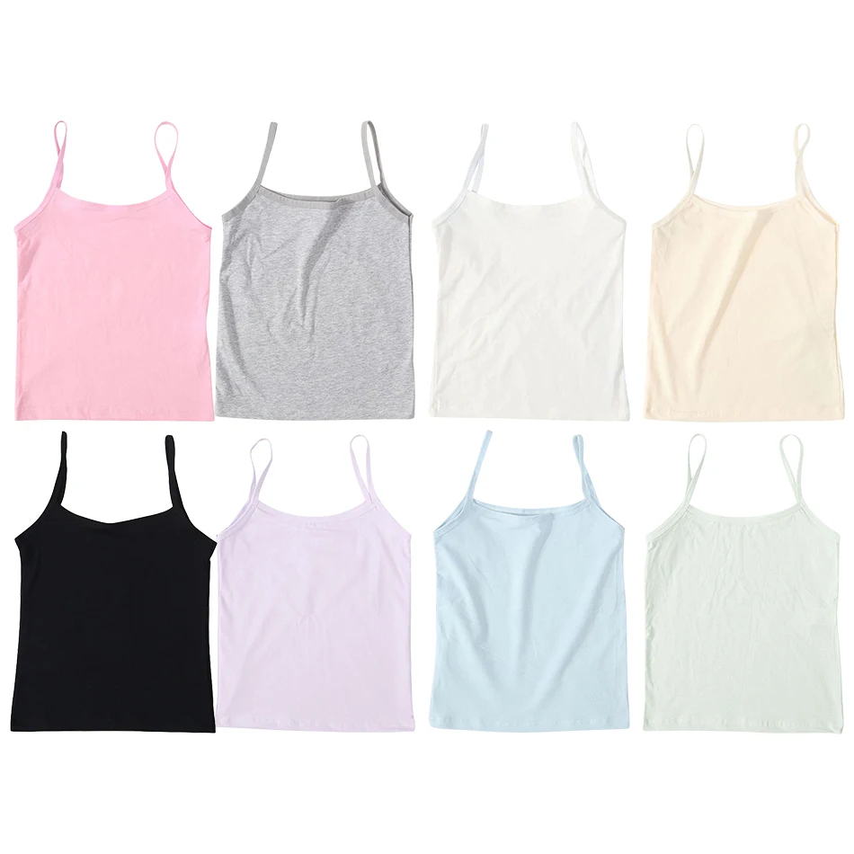 Eco-Friendly Girls Development Camisole No Underwire Anti-Peek Design Ideal for Elementary School Girls Soft Breathable Material