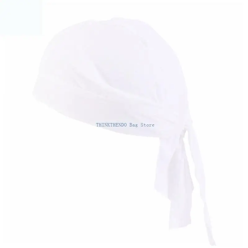 340D Adjustable Scarf Hat Breathable Chefs Hat Kitchen Kerchief Headwear For Cooking