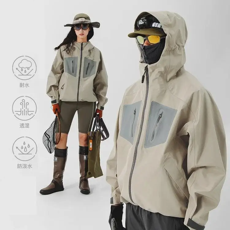 Outdoor-Windjacken, Hardshell, für Damen und Herren, zum Angeln, für Mode, Radfahren, Sport, Skifahren, Reisen, Freizeit, winddichte Jacken – Detail 7