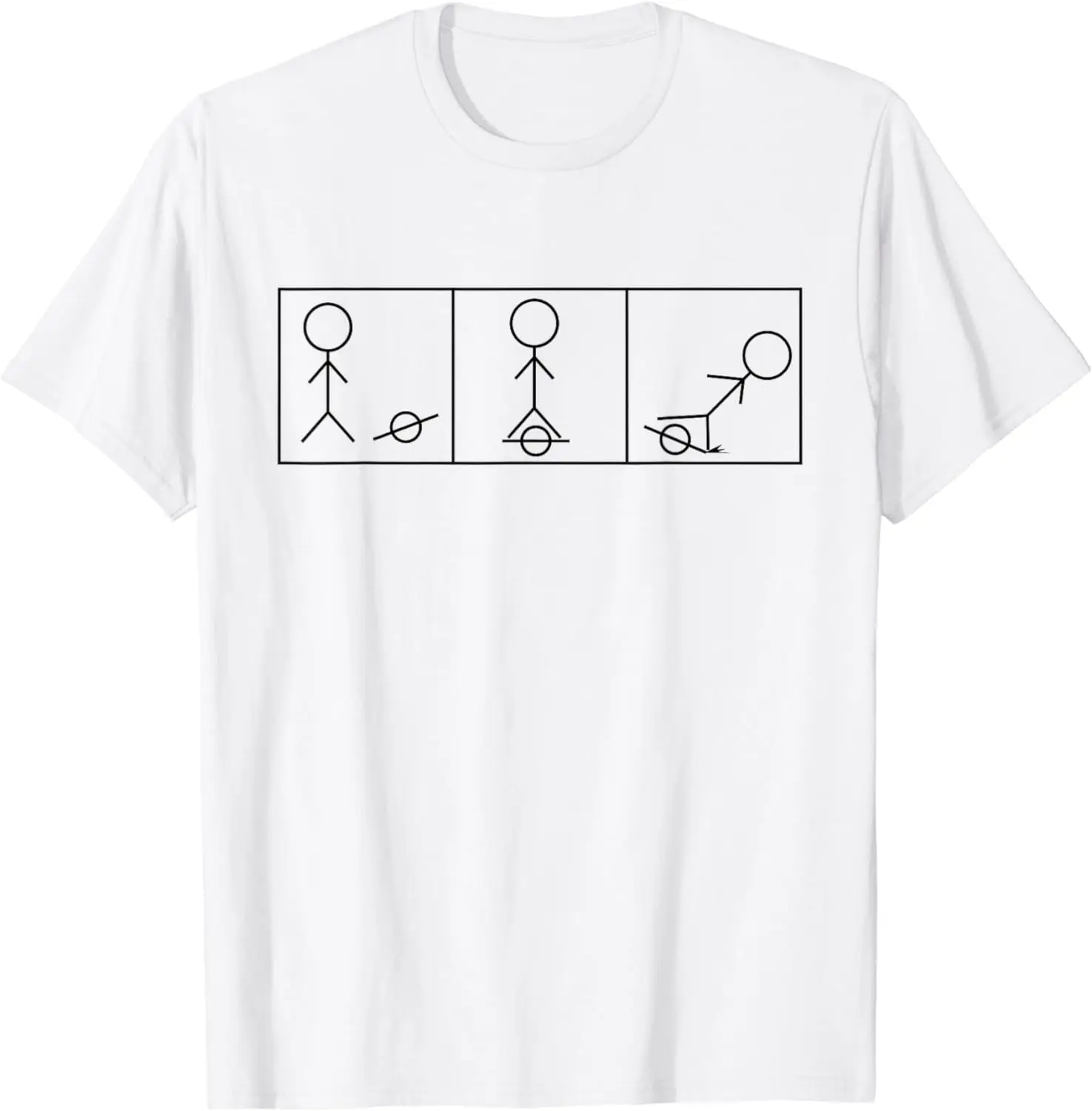 Float Stickman One Wheel Electric Skateboard Hoverboard T-Shirt