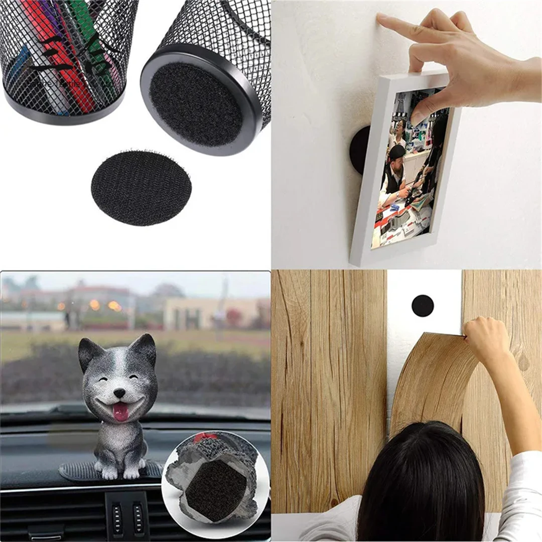 Nylon Self-Adhesive Loop Fastener Tape Strong Sticker Dot Hooks and Loops For Bed Sheet Sofa Mat Carpet Anti Slip 60mm