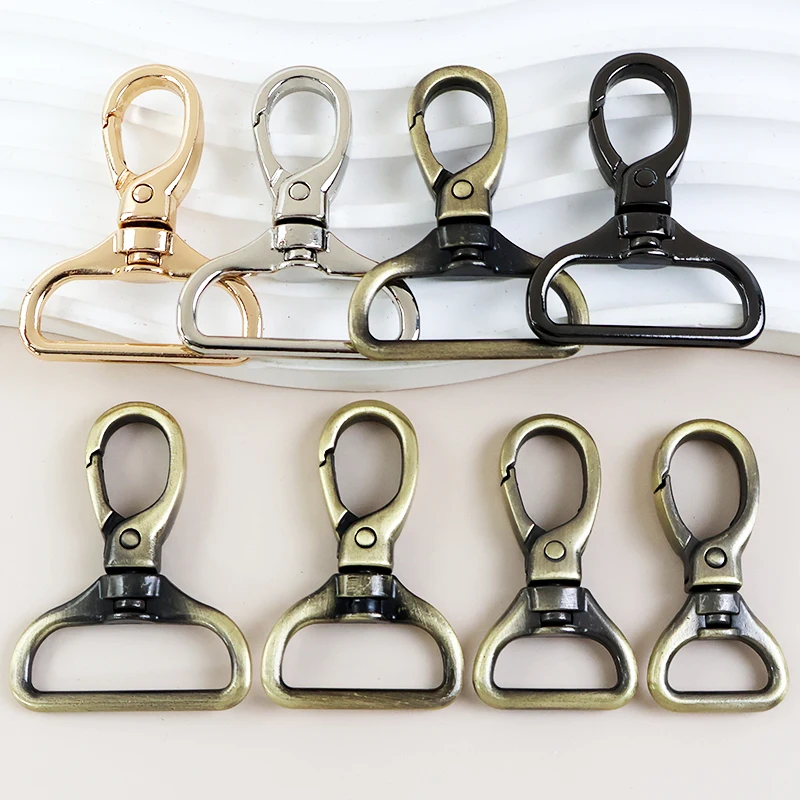 5/10/20Pcs Meetee 15-32mm Metal Buckles Bag Swivel Lobster Clasp Buckle Handbag Strap Keychain Snap Hook Hardware Accessories