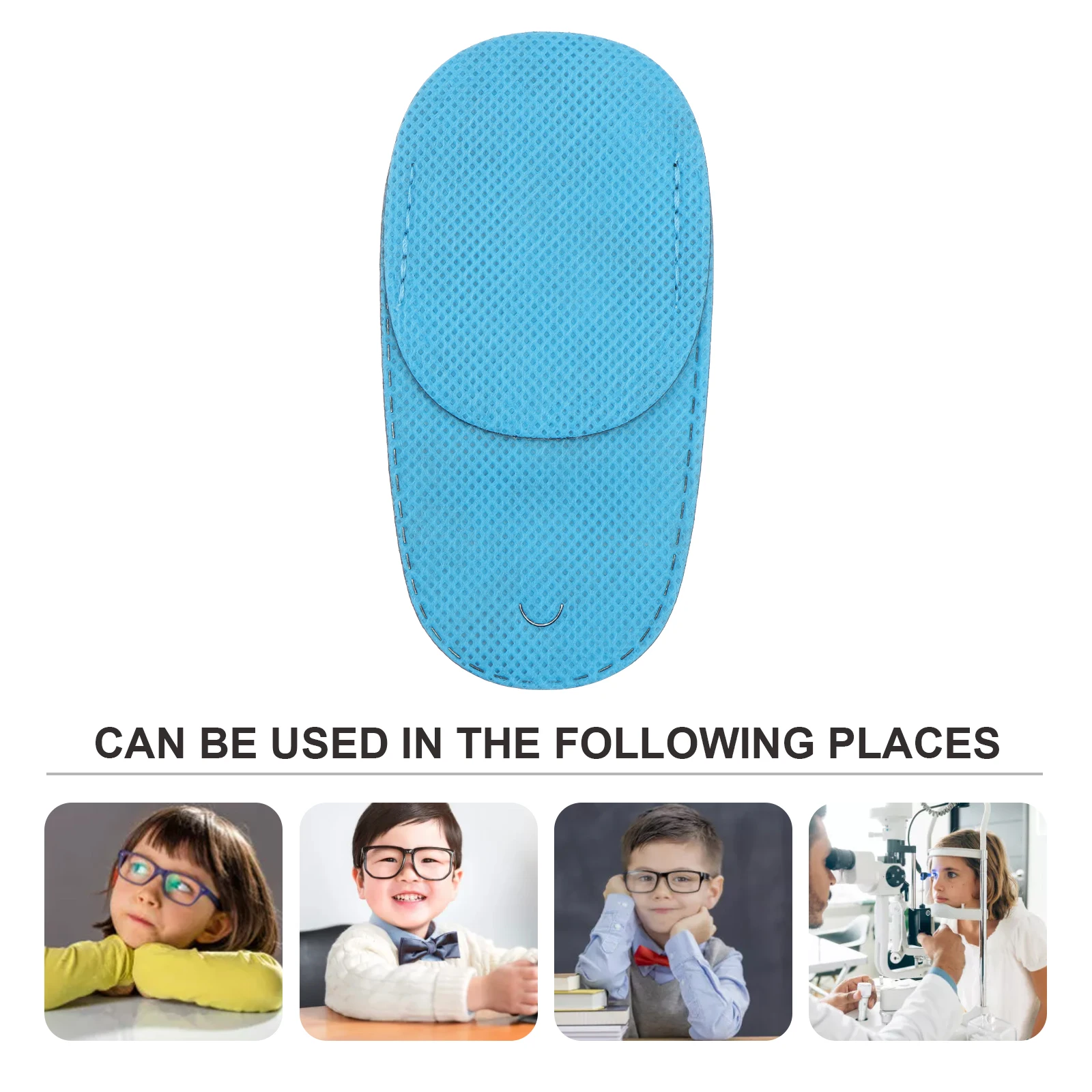 6pcs Pediatric Eye Patch for Kids Amblyopia Reusable Comfortable No Light Leak Shielding Layer Lazy Eye Patches Monocular Child