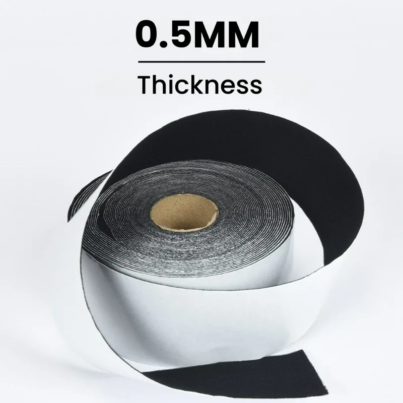 Self Adhesive Velvet Tape Single-sided Adhesive Strip Stickers for Car Soundproof Noise Reduction Decoration Edging 10M Length