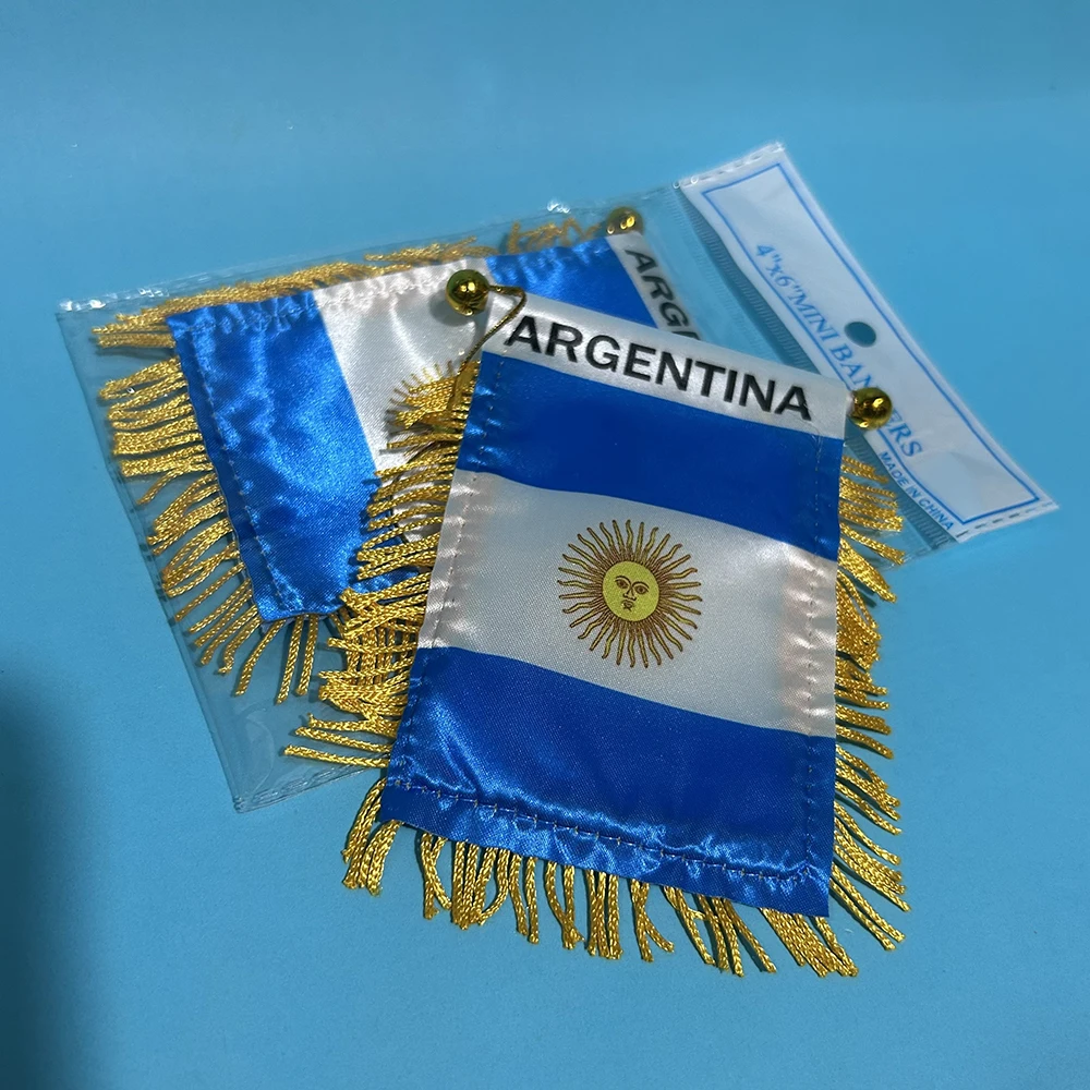 Bandera Argentina para coche Sky Flag doble cara poliéster - imagen 3