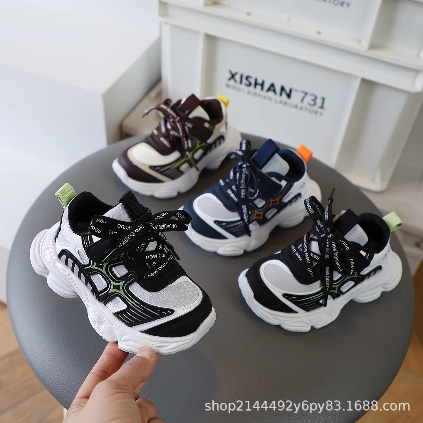 2026 Autumn Children's Sneakers Kids Fashion Boys Non-slip Casual Shoes Outdoor Mesh Breathable Student Walking Running Sneaker