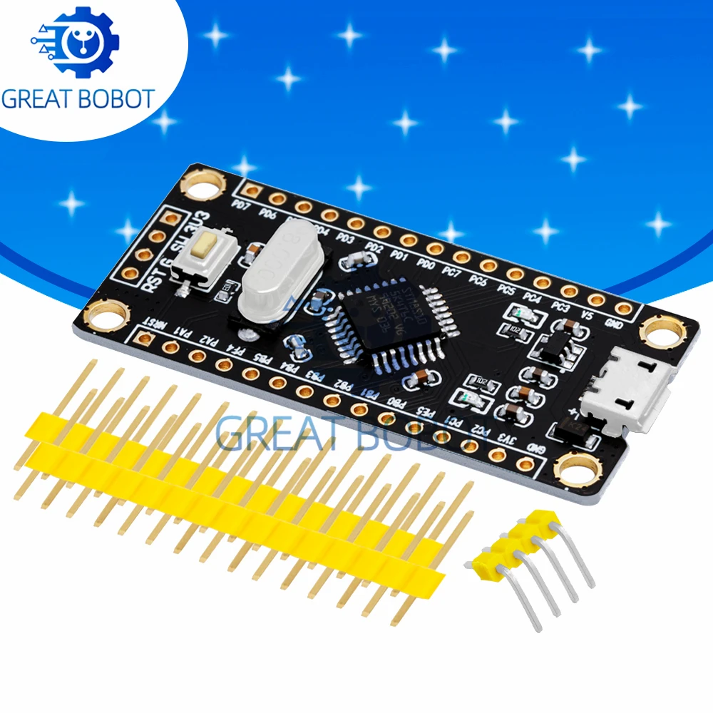 1pcs STM8S Development Module: Core MCU Learning Board for Beginners & Enthusiasts