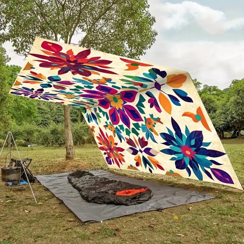 Waterproof Camping Sun Shelter Tent Tarp Ceiling Cloth Home Decor Portable Outdoor Canopy Awning for Beach Picnic Hiking Fishing