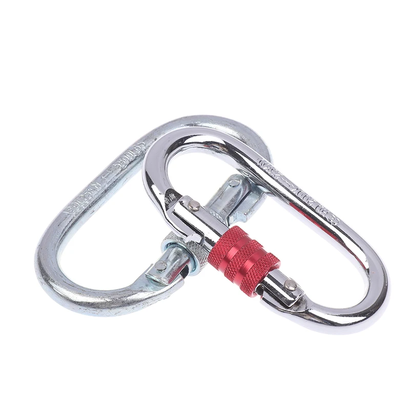 Novo Mosquetão Profissional de Segurança para Escalada e Rapel, 25KN de Alta Resistência, Formato O, com Eletroforese, Suprimentos para Escalada