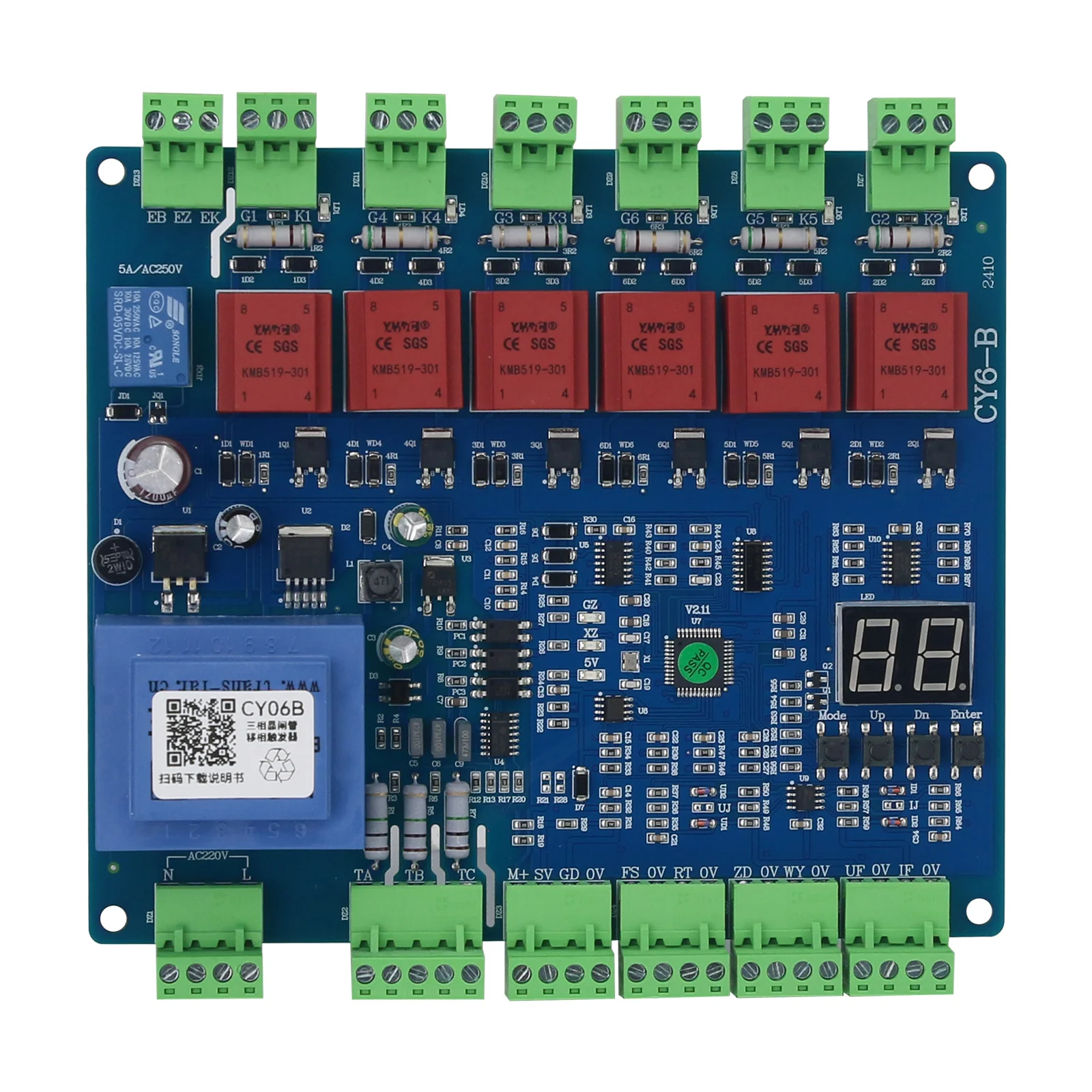 CY06B Three-phase Thyristor Phase Shift Trigger Board Rectifier Cabinet Control Board Without Chassis