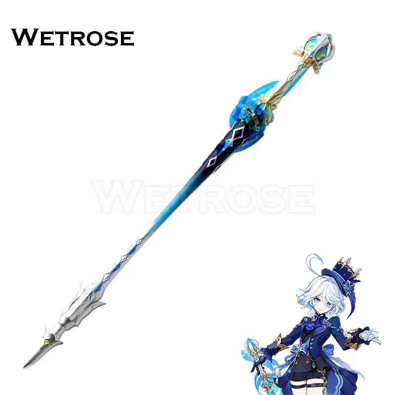 【Wetrose】 Furina Sword Cosplay Props Genshin Impact Splendor of Tranquil Waters Blade Staff Model Weapon Focalors Hydro Archon