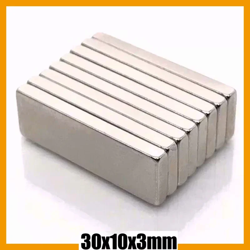 30x10x2 30x10x3mm 5/10/20/50/100/200pcs N35 Powerful Block Square Neodymium Magnet Imanes Permanent Magnetic 30*10*3 30*10*2