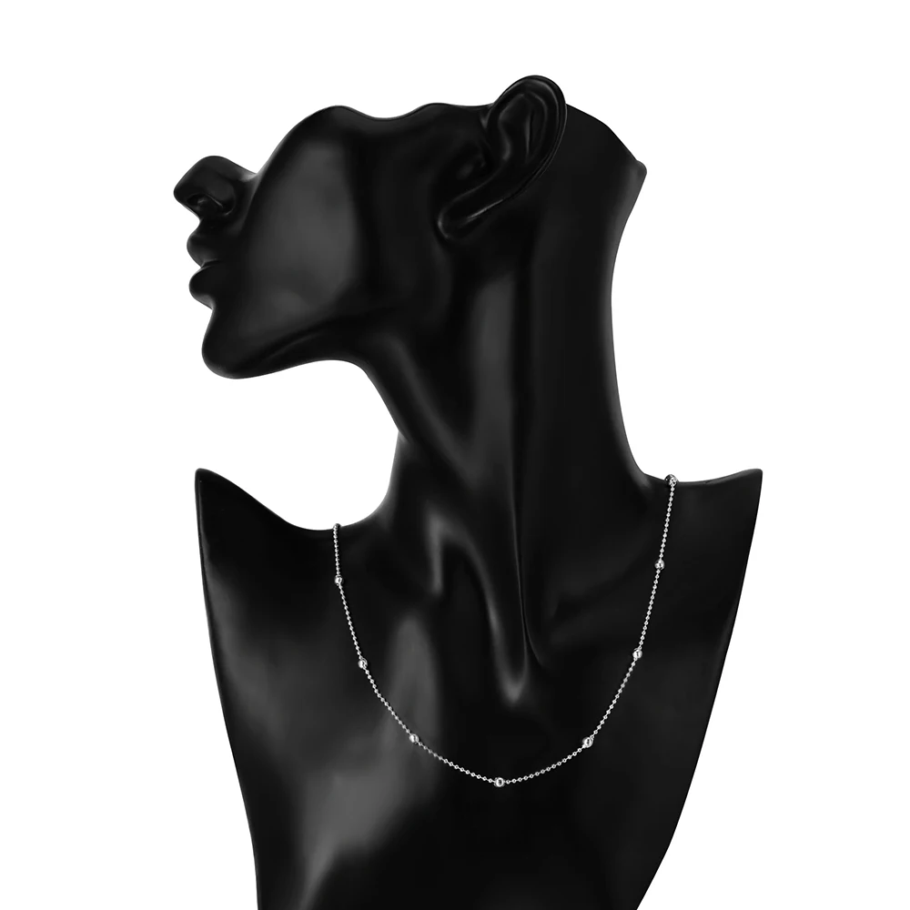 40-60CM 925 Sterling Silver Necklace fine bead chain For Women high quality Fashion Jewelry Christmas Gifts