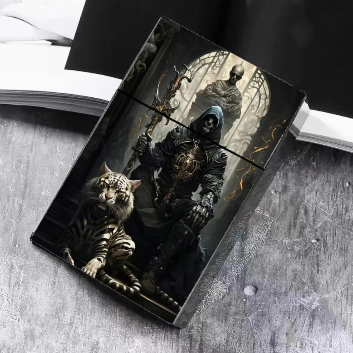 Plastic Cigarette Case Skull Automatic Flick Cigarette Case 20 Thick Men's and Women's Cigarette Cases of Various Styles