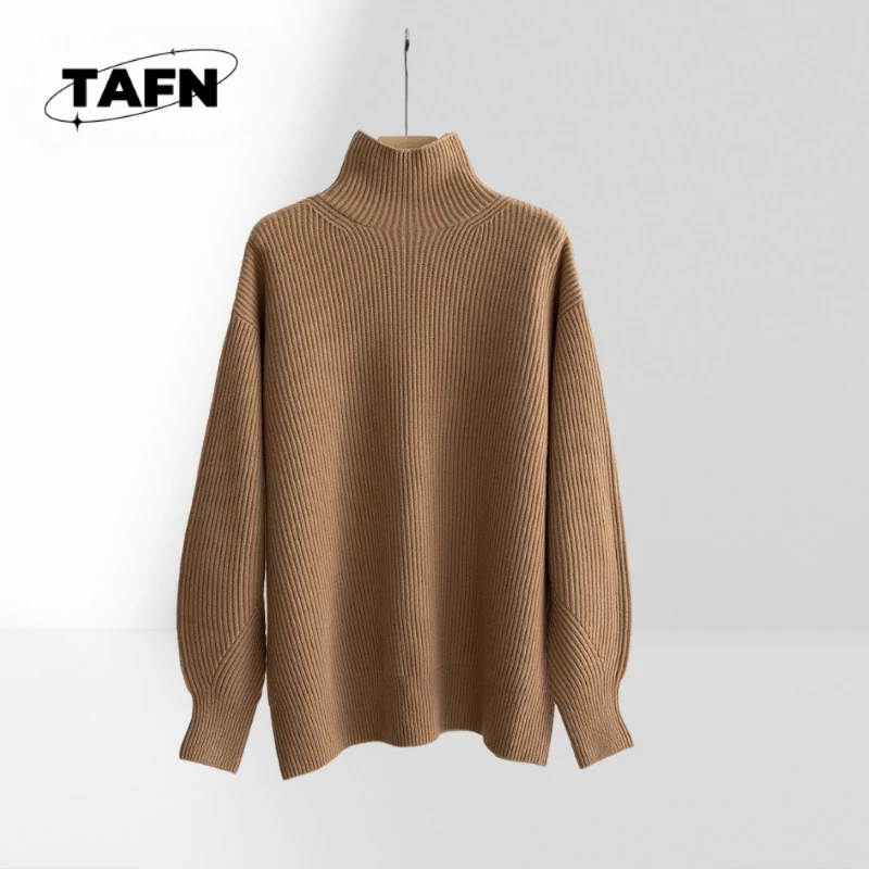 25 Popular Korean Style Cashmere Warm Leisure Niche Women's Sweater without Top Fly Advanced Texture All-Matching ItemA25117