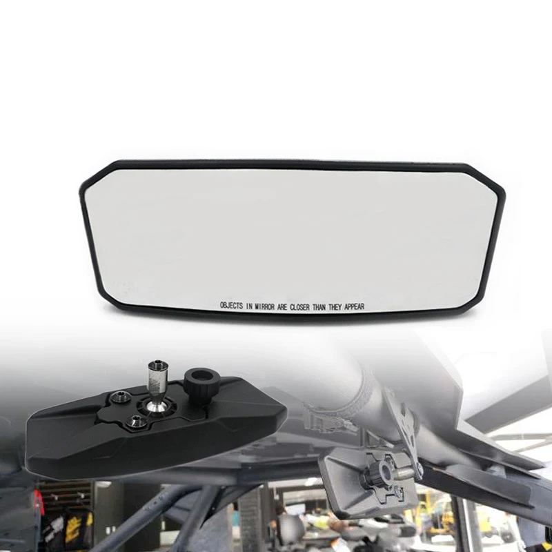 

1Pc Black PP Central Mirror UTV For MAVERICK X3 2017 2018 2019 Rearview Mirror
