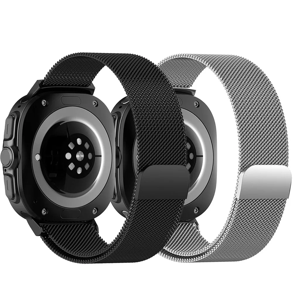 Cinturino in acciaio inossidabile senza Gap per Samsung Watch 7 Ultra 47mm cinturino magnetico Milanese per orologio 7 Ultra 47mm bracciale in metallo