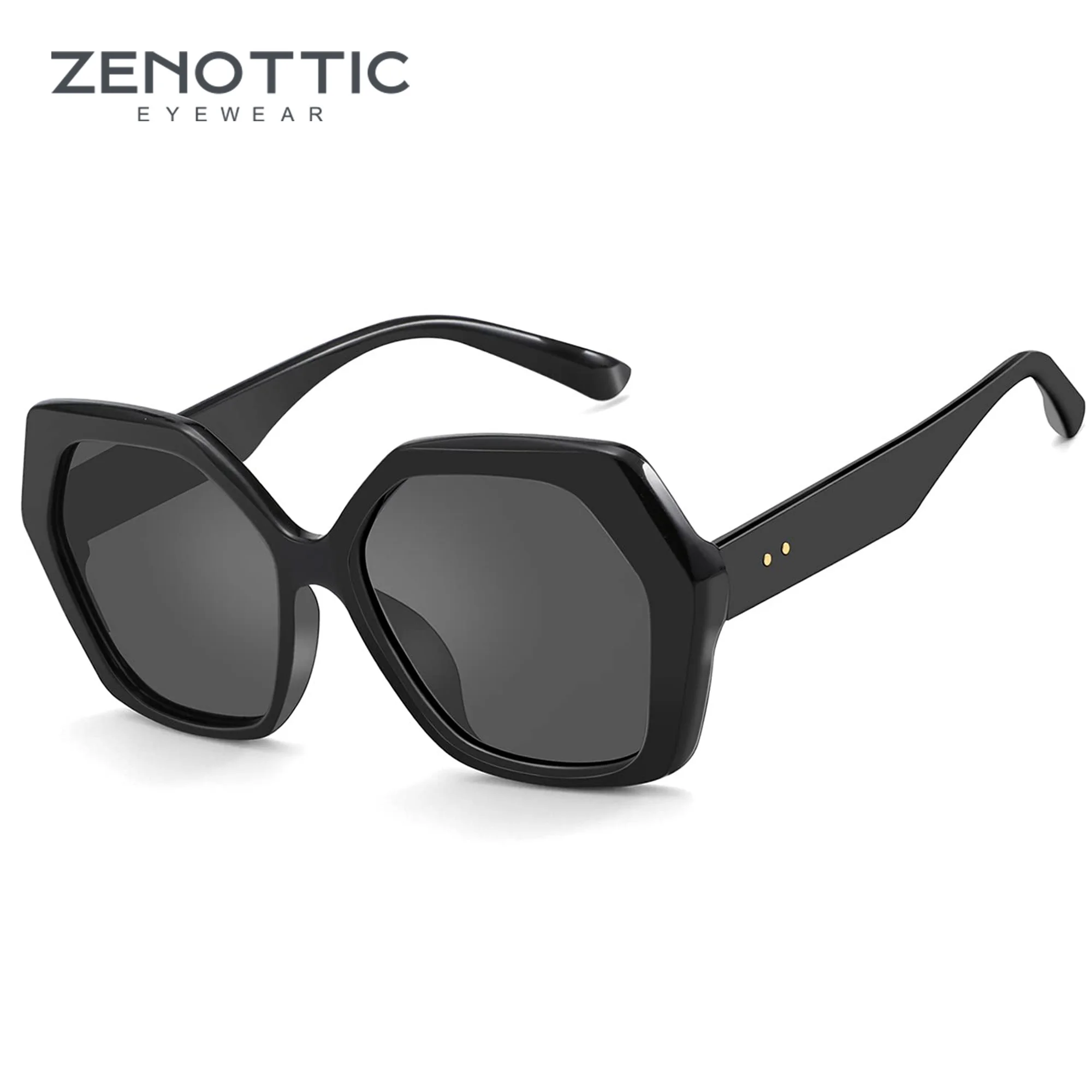 ZENOTTIC Butterfly Oversize Sunglasses Women Fashion Design Big Eyewear Shades for Ladies Uv400 Travel Sun Glasses