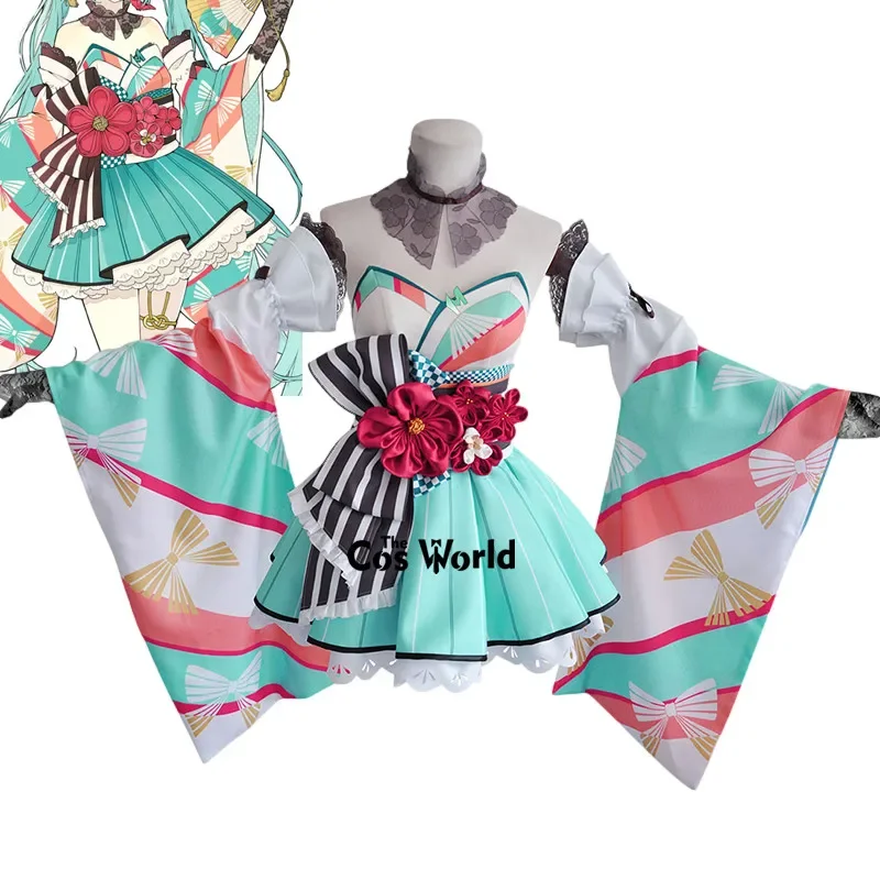 

39 Culture World Miku Kimono Dress Uniform Outfit Anime Customize Cosplay Costumes