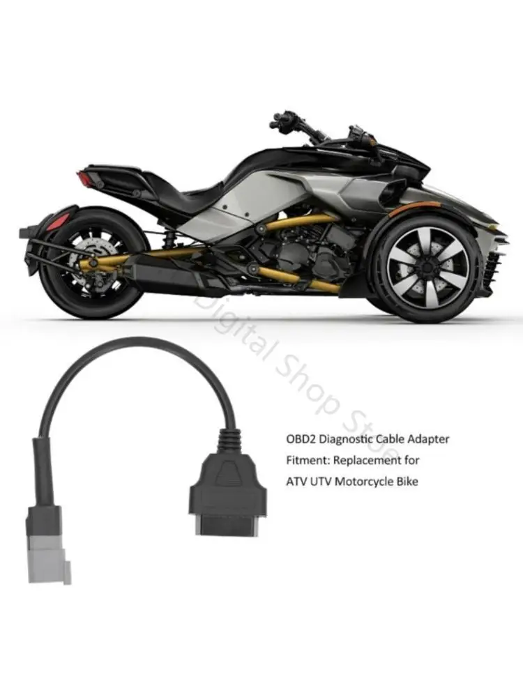 96BA 30 OBD2 Cable 6 Pin Pin, Vehicle Diagnostic Port Cable for Connecting a Compatible OBD2 Tool for Routine Maintenance Checks