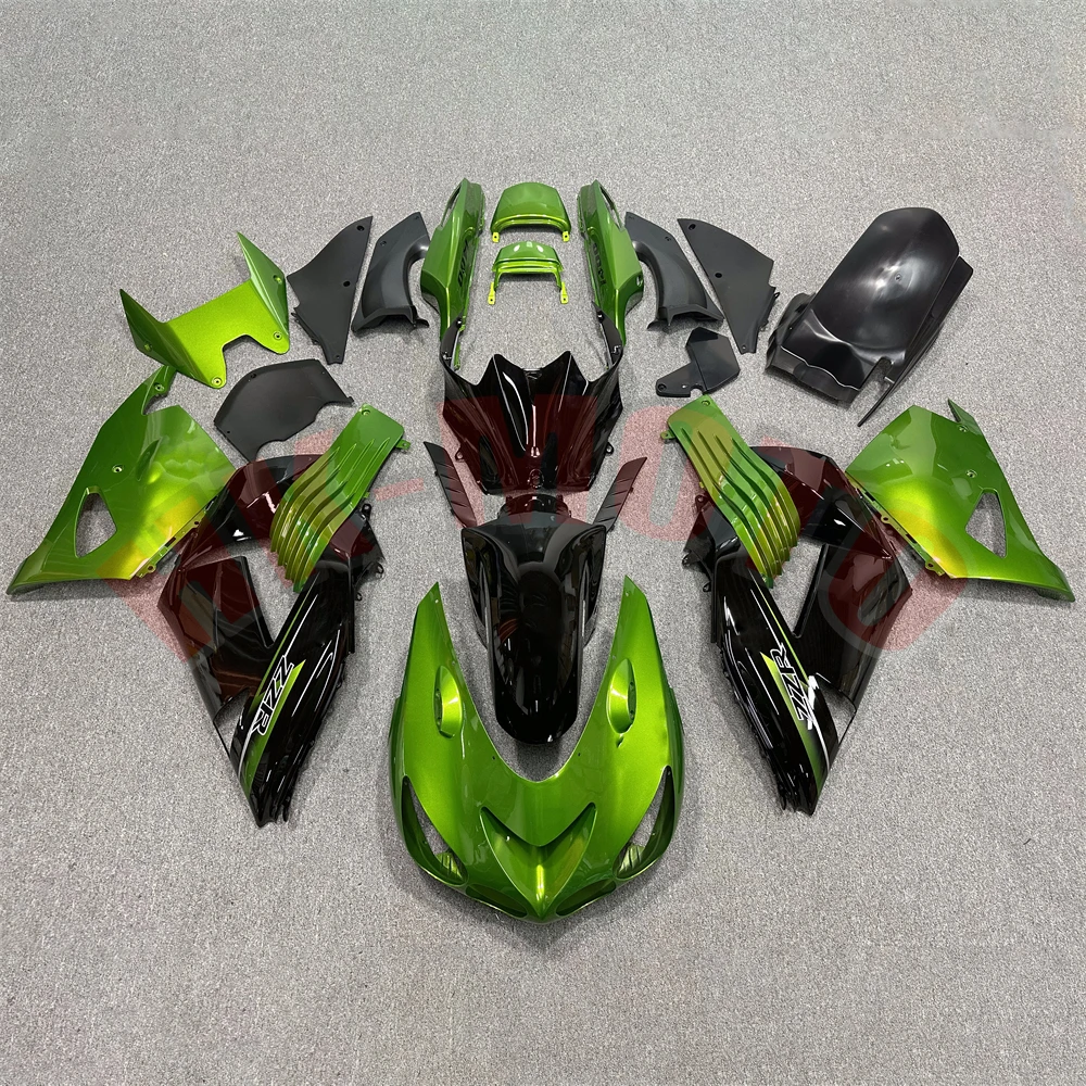 Motorcycle Fairing Kit Fit For ZZR1400 ZX14R ZX-14R 2006 2007 2008 2009 2010 2011 Bodywork Set High Quality Abs Injection Green