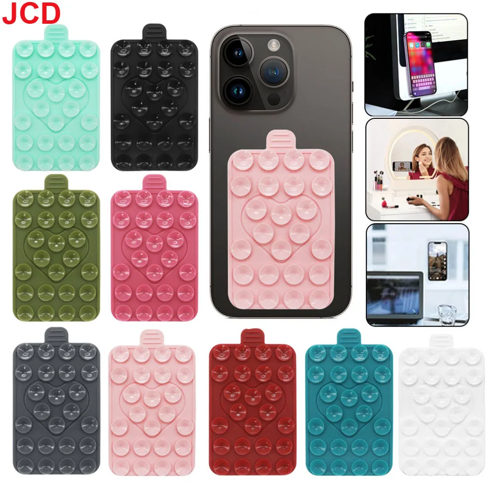 

Suction Cup Phone Mount Double-Sided Love Suctions Phone Case Phone Holder Adjustable Silicon Adhesive Accessory Portable Strong
