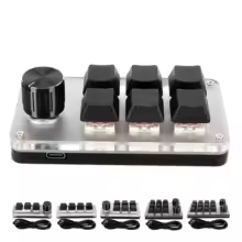 Red Switch Macro Keyboard Plug and Play Customized Knobs USB Mini Keypad For Desktop PC For Windows For vista For linux For OS X - AliExpress 