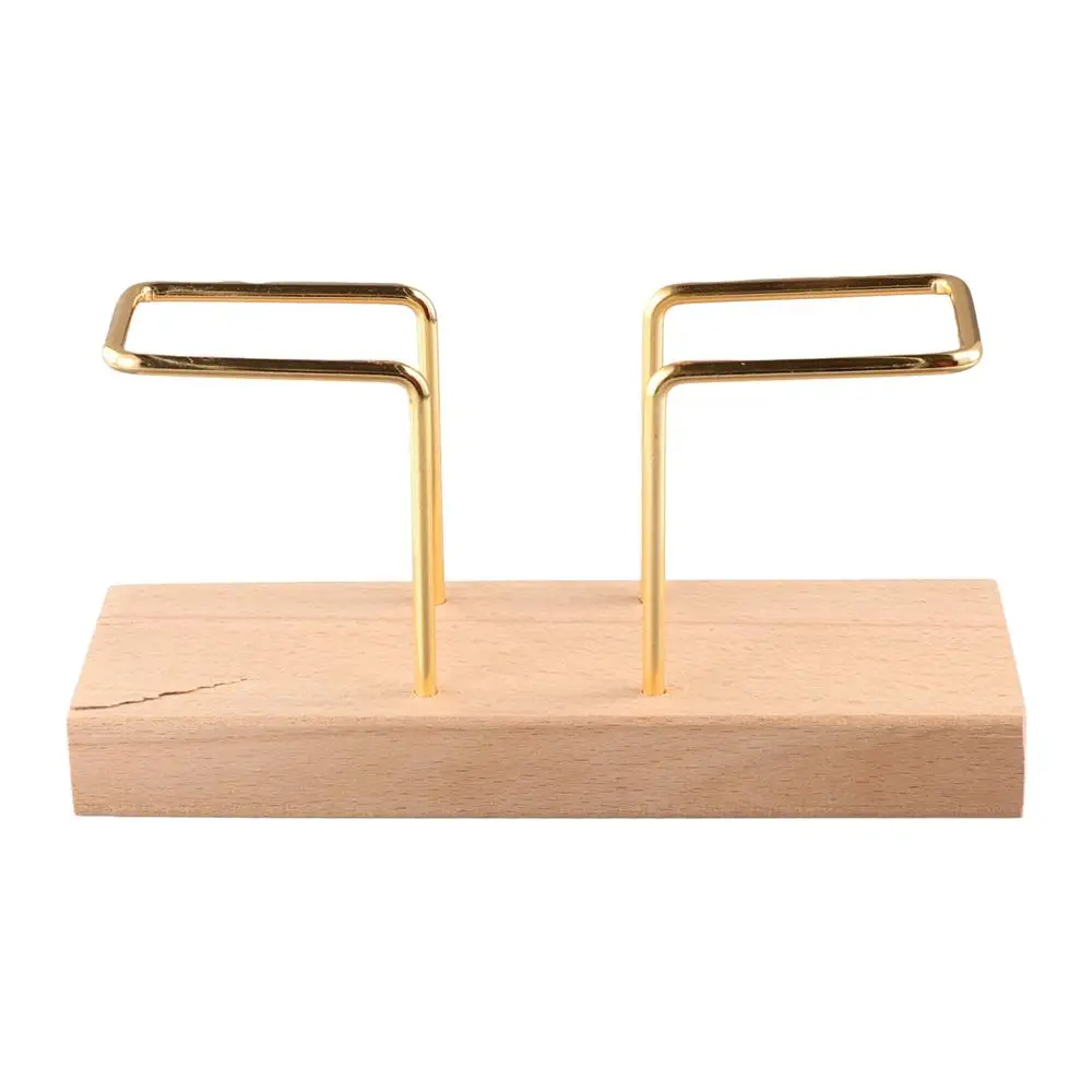 Kitchen Accessories Metal Napkin Holder Gold Wooden Tissue Box with Toothpick Case Vertical Tissue Dispenser Home
