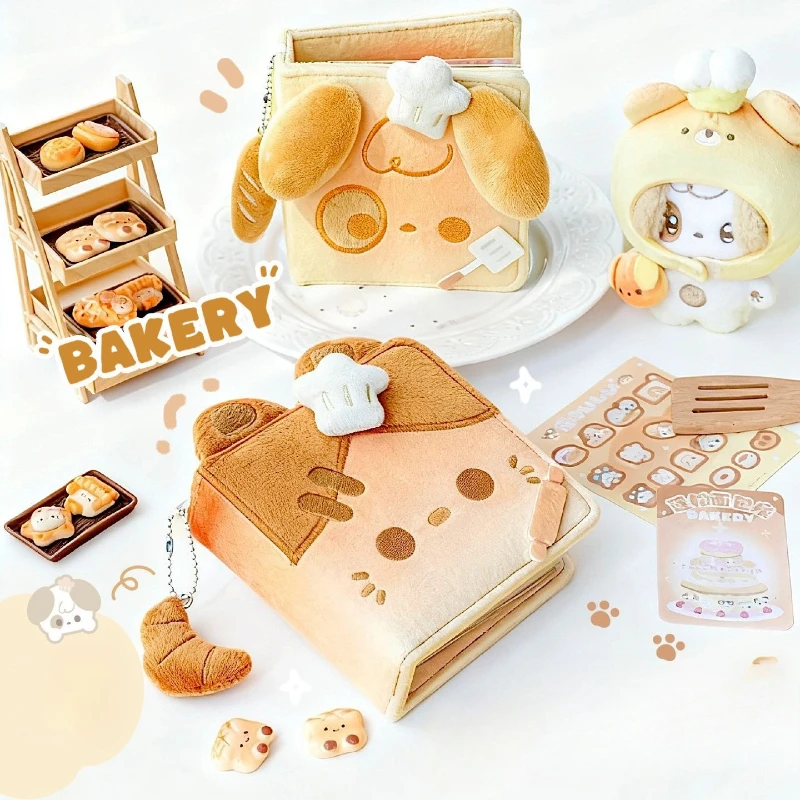 Fluffy Bakery Series Photo Album for 3 Inch Kpop Anime Photocard Kawaii Puppy Pictures Collection Book Plush Card Sleeves 2025