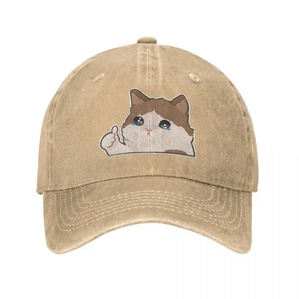 crying cat meme Cap Cowboy Hat Sunscreen bucket hat baseball Hat men Women's