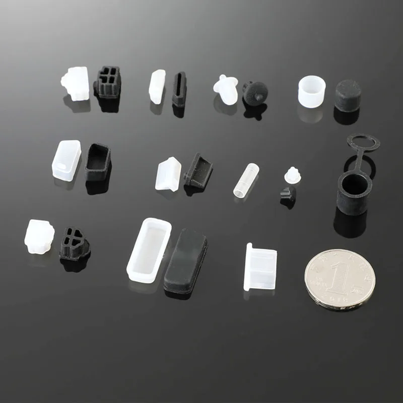 غطاء غبار مطاطي، كابل بيانات شبكة الصوت والفيديو، غطاء حماية من السيليكون الناعم، غبار كهربائي للكمبيوتر/غطاء مقاوم للماء #6