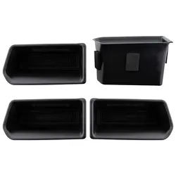 Car Door Handle Storage Box for Volkswagen VW Atlas Teramont 2017 - 2021 ABS Front Back Door Barrel Storage Holder Accessories