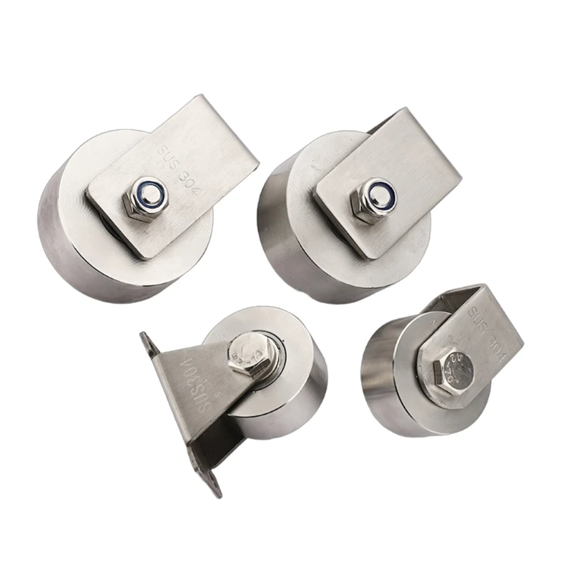 Puleggia con cuscinetto Binario guida della porta Puleggia armadio Carrello Rullo Push-pull Ruota portante Massimizza