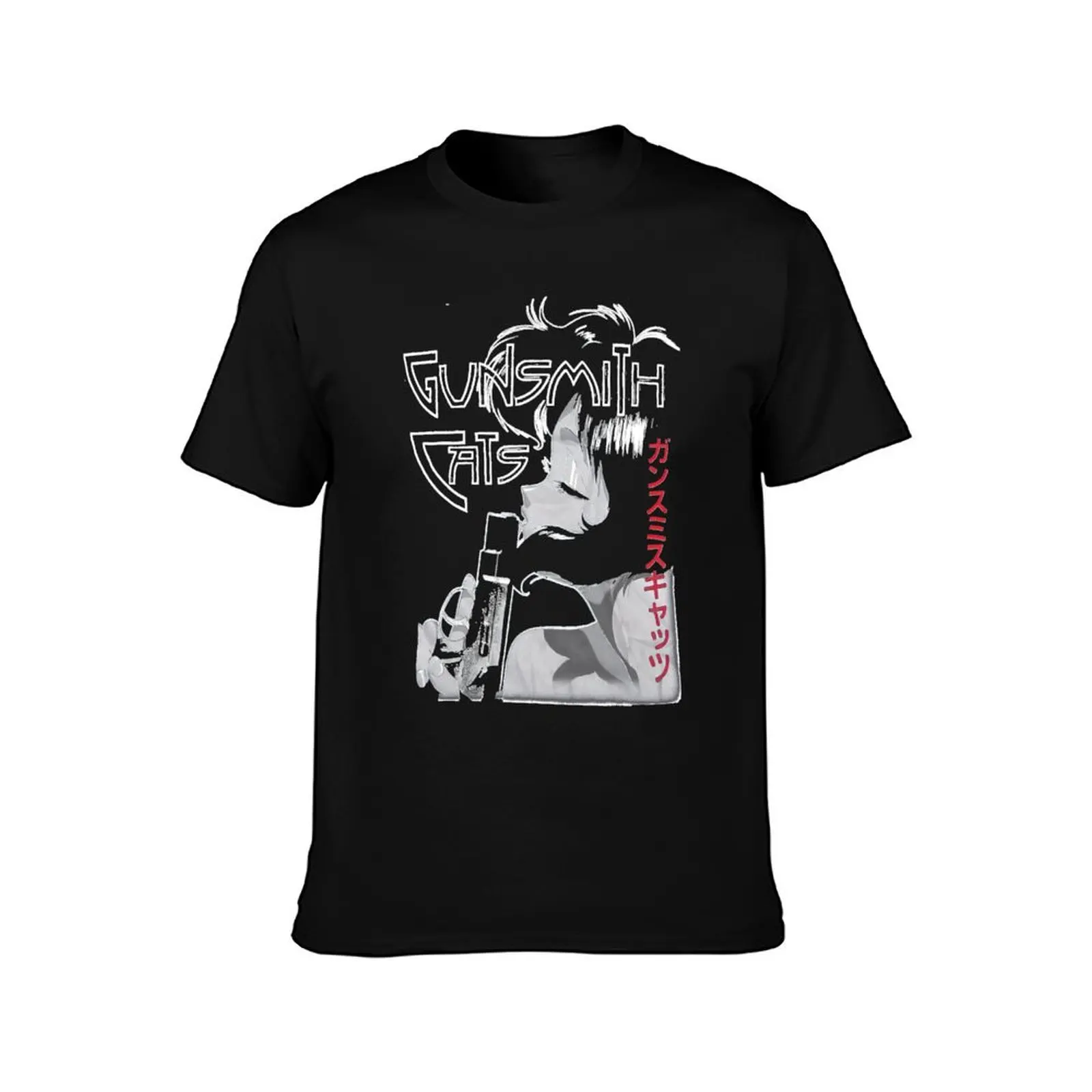 Vintage Gunsmith Cats T-Shirt Basic Simple Design Short Sleeve Shirt T-Shirt
