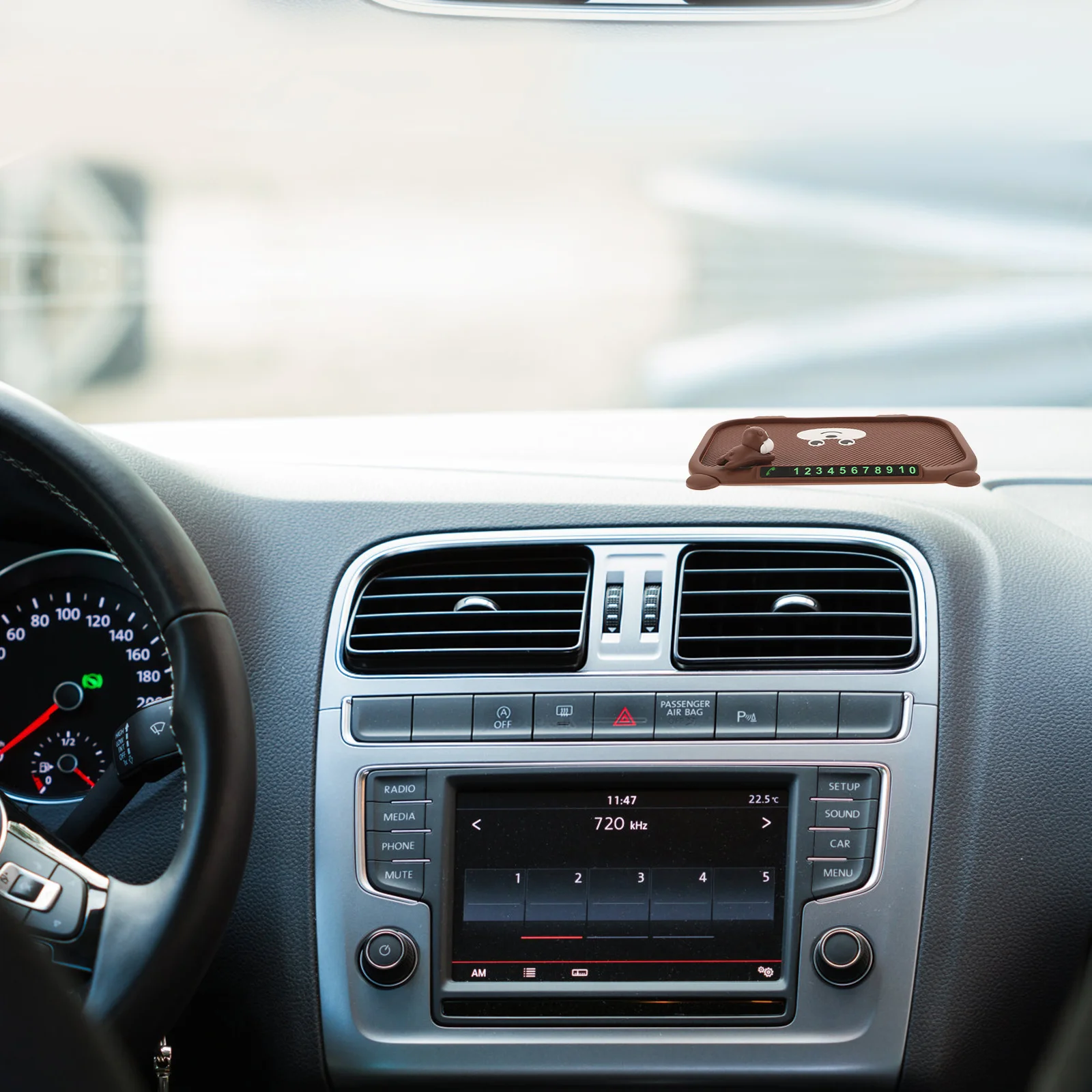 

Anti-Slip Car Dashboard Mat Universal Phone Holder Non-Skid Design Durable PVC Washable Interior Accessory Car Dashboard Cover