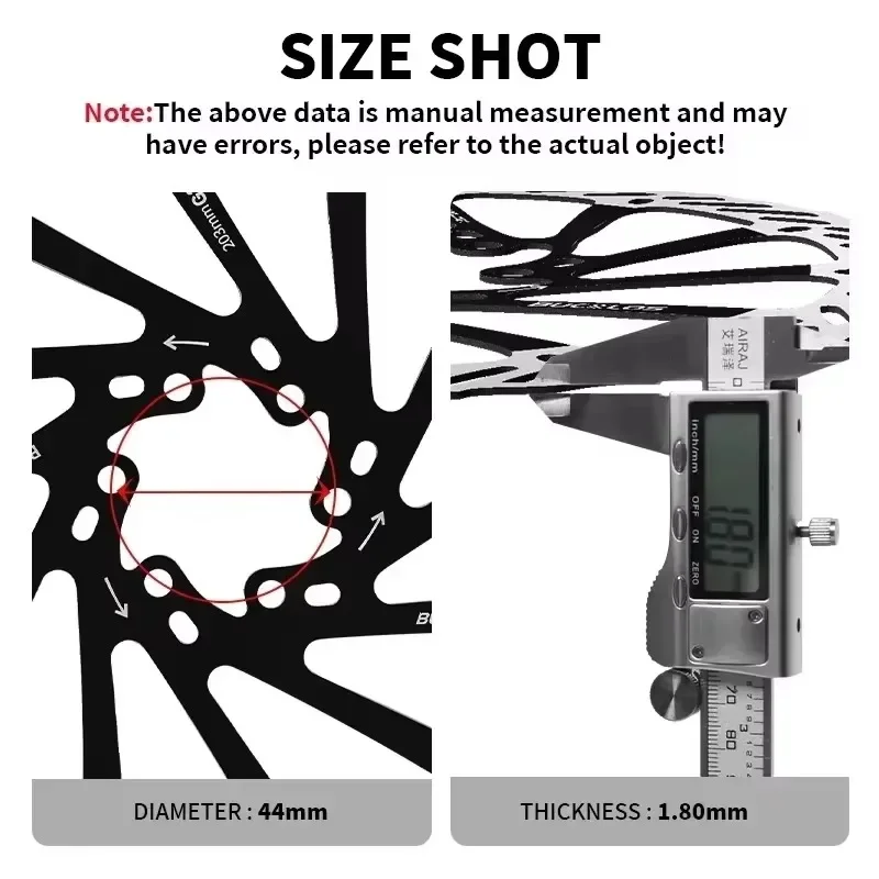 BUCKLOS Rotor vtt 160MM 180MM 203MM G3CS freins hydrauliques de vélo durables Rotor haute résistance vtt route freins hydrauliques pièce de vélo