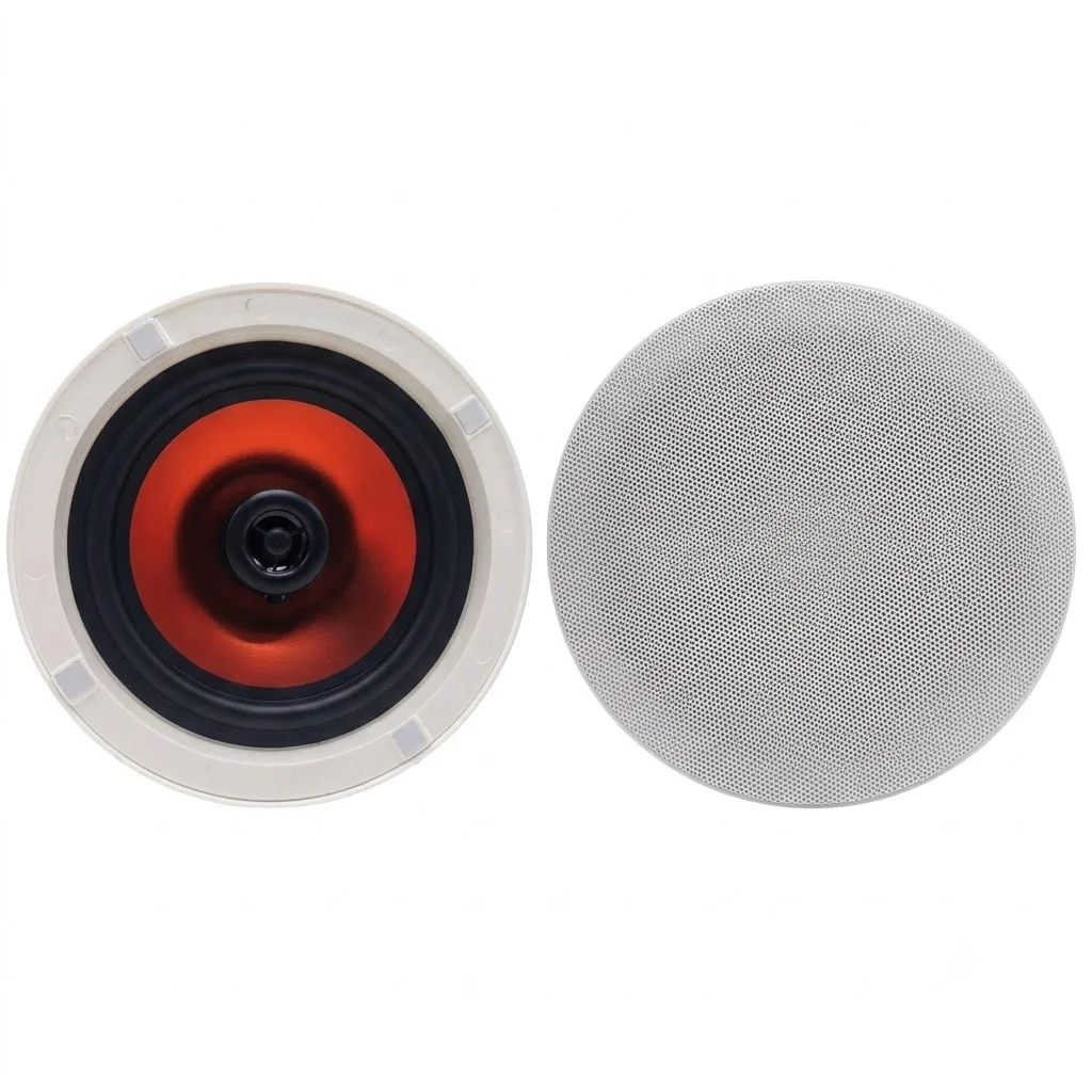 Herdio 2PCS 6.5 Inch Home Audio 300W Ceiling Bluetooth Speaker Home Recessed Speaker System For Indoor Kitchen Bedroom Bathroom