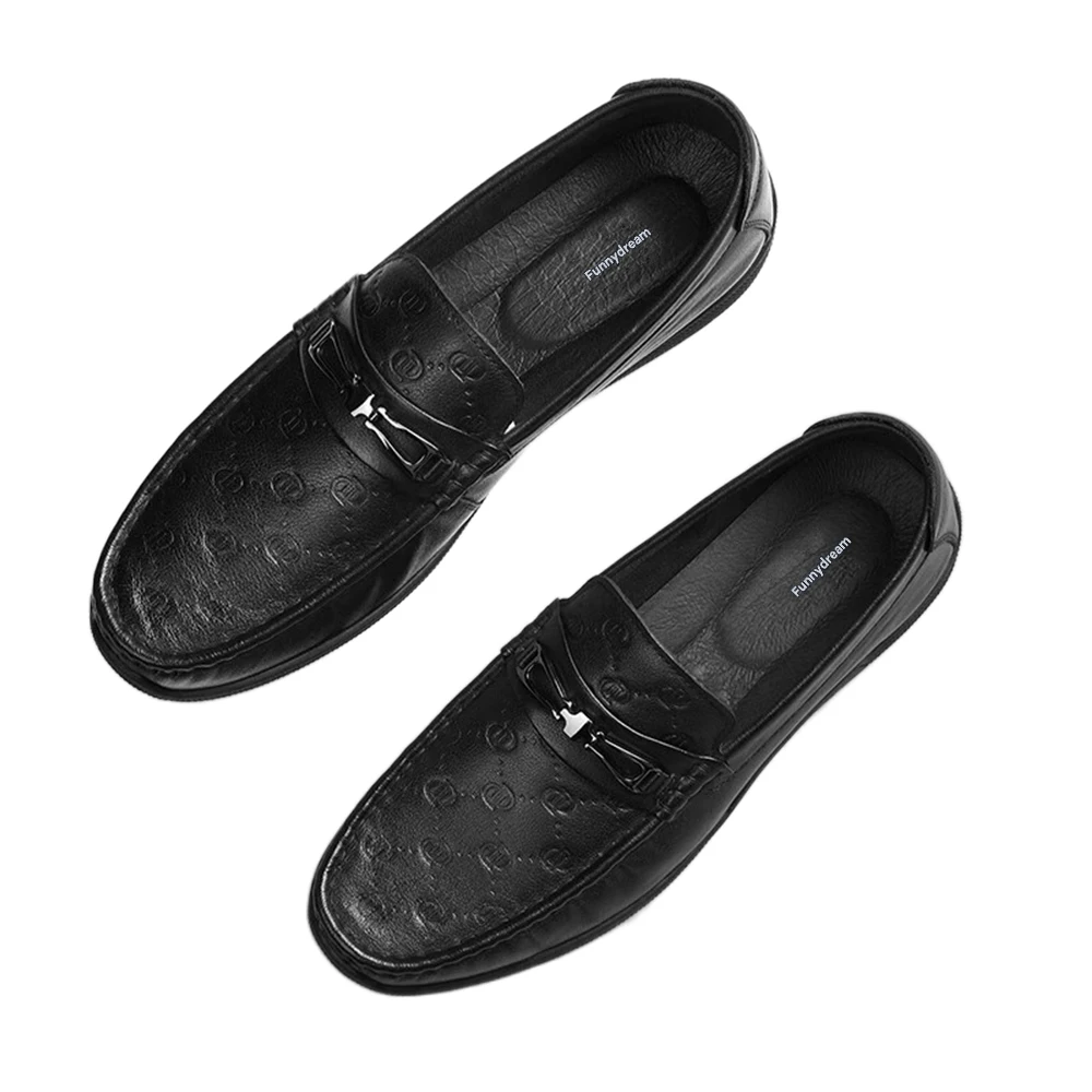 

Funnydream Dress Shoes, Men's Dress Shoes Slip-On Casual Leather Shoes,Size 8