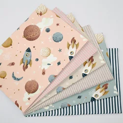 Universe Stripe DIY Sewing Patchwork Quilting Tissus Cloth For Handmade Baby&Child Dress Toy Tecido Tilda Twill Cotton Fabric