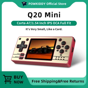 POWKIDDY Q20 MINI Open Source 2.4 Inch OCA Full Fit IPS Screen Handheld Game Console Retro PS1 New Game Players Children&#x27;s Gifts