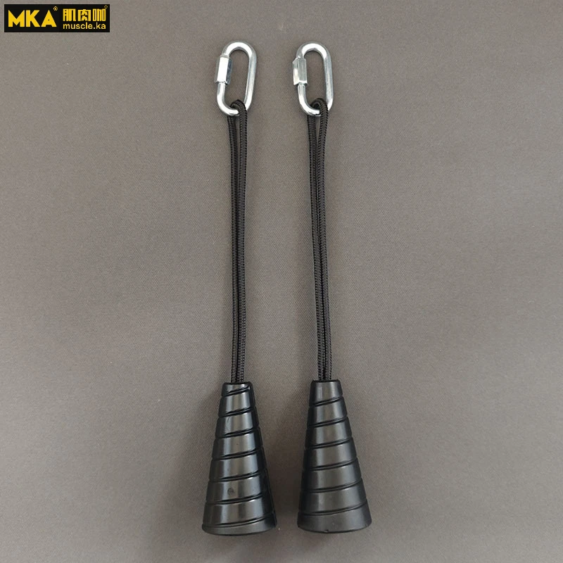 MKA Biceps Triceps Drawstring Single Grip Rope Pull Down Cable Attachment Muscle Fitness Training Body Building Gym Equipment